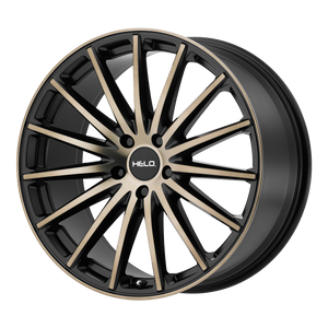 18x8  Helo Wheels HE894 Satin Black Dark Tint 38  offset  72.6  hub