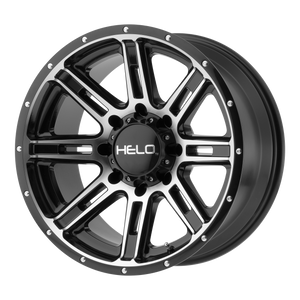 20x10  Helo Wheels HE900 Gloss Black Machined -24  offset  125.5  hub