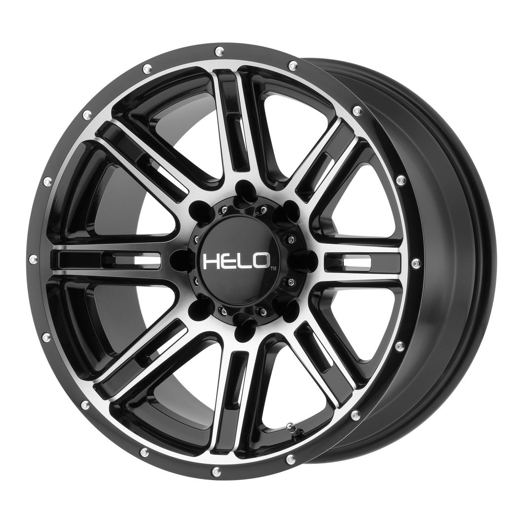 20x10  Helo Wheels HE900 Gloss Black Machined -24  offset  125.5  hub