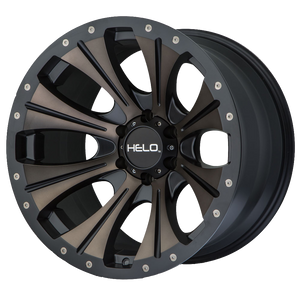 22x10  Helo Wheels HE901 Satin Black Dark Tint -18  offset  72.6  hub