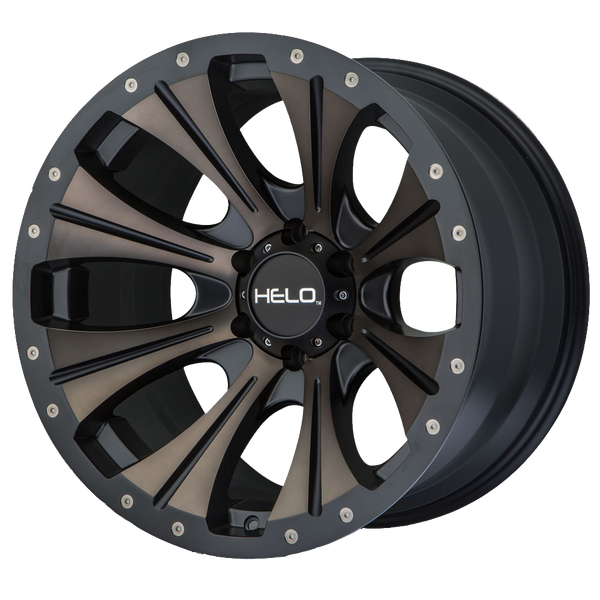 22x10  Helo Wheels HE901 Satin Black Dark Tint -18  offset  72.6  hub