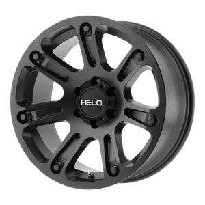 17x9  Helo Wheels HE904 Satin Black 0  offset  87.1  hub