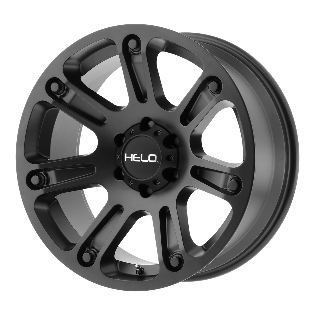 17x9  Helo Wheels HE904 Satin Black 0  offset  87.1  hub