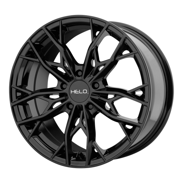 17x7  Helo Wheels HE907 Gloss Black 38  offset  66.56  hub