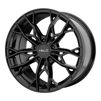 17x7  Helo Wheels HE907 Gloss Black 38  offset  66.56  hub