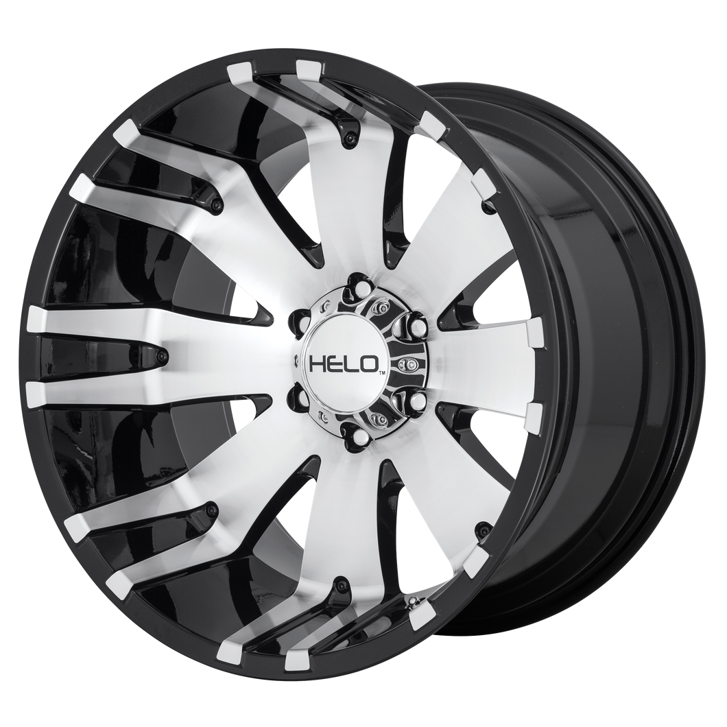 18x10  Helo Wheels HE917 Gloss Black Machined -18  offset  125.5  hub