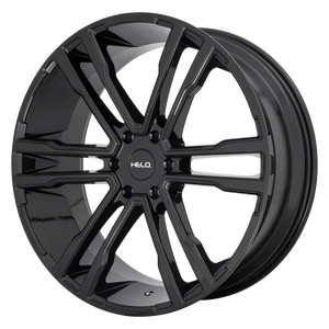 24x9.5  Helo Wheels HE918 Gloss Black 15  offset  106.25  hub