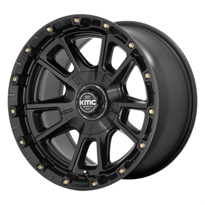 17x9  KMC Wheels KM100 Sync Satin Black -12  offset  78.1  hub