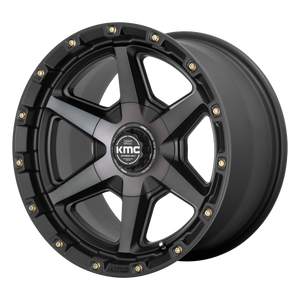 20x9  KMC Wheels KM101 Tempo Satin Black With Gray Tint 18  offset  106.1  hub