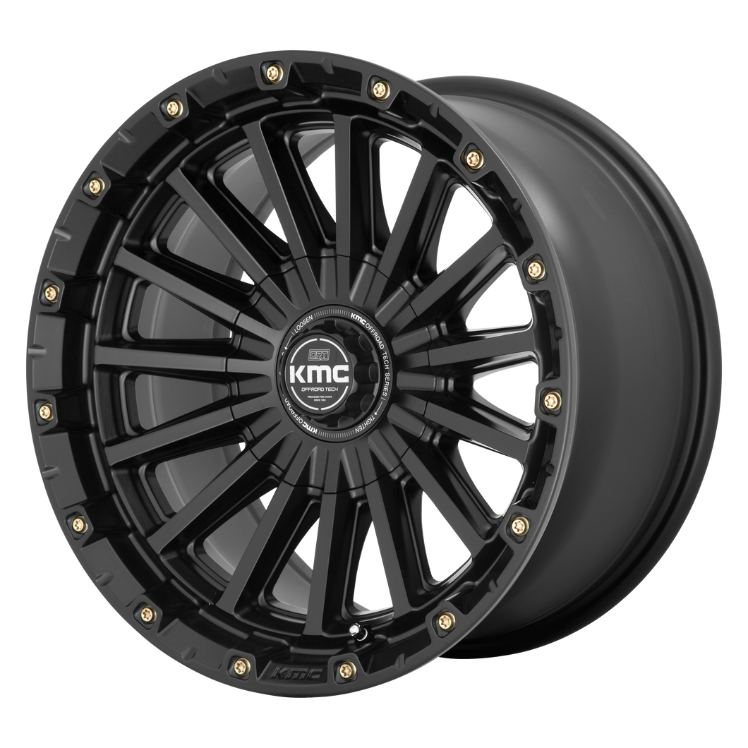 17x9  KMC Wheels KM102 Signal Satin Black 18  offset  78.1  hub