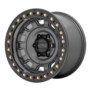 17x9  KMC Wheels KM236 Tank Beadlock Anthracite -38  offset  71.5  hub