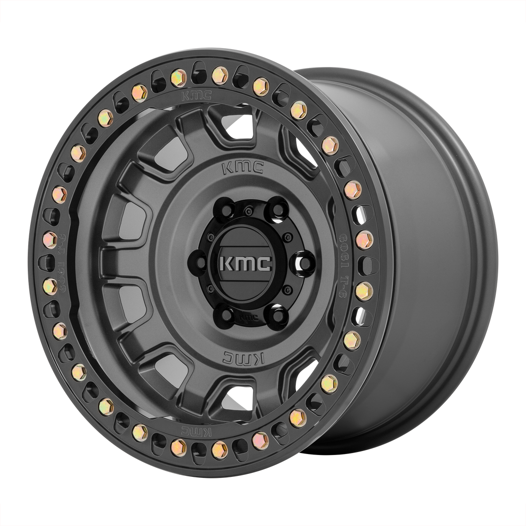 17x9  KMC Wheels KM236 Tank Beadlock Anthracite -38  offset  71.5  hub