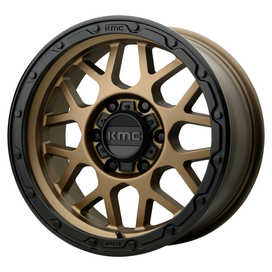 20x9  KMC Wheels KM535 Grenade Off-Road Matte Bronze Matte Black Lip 18  offset  87.1  hub