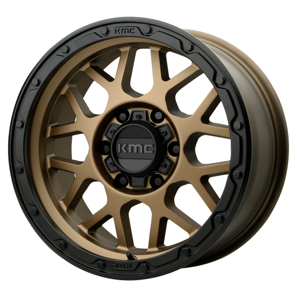 18x8.5  KMC Wheels KM535 Grenade Off-Road Matte Bronze Matte Black Lip 0  offset  87.1  hub