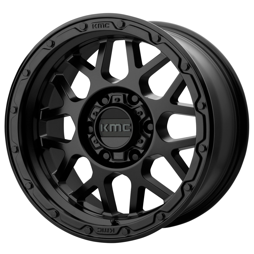 20x9  KMC Wheels KM535 Grenade Off-Road Matte Black 18  offset  71.5  hub