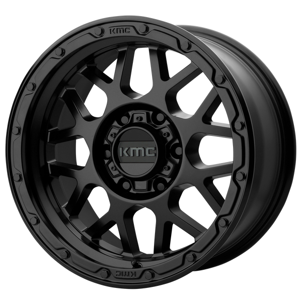 17x8.5  KMC Wheels KM535 Grenade Off-Road Matte Black 0  offset  124.2  hub