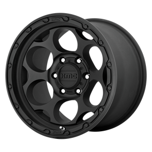 17x8.5  KMC Wheels KM541 Dirty Harry Textured Black 0  offset  125.1  hub