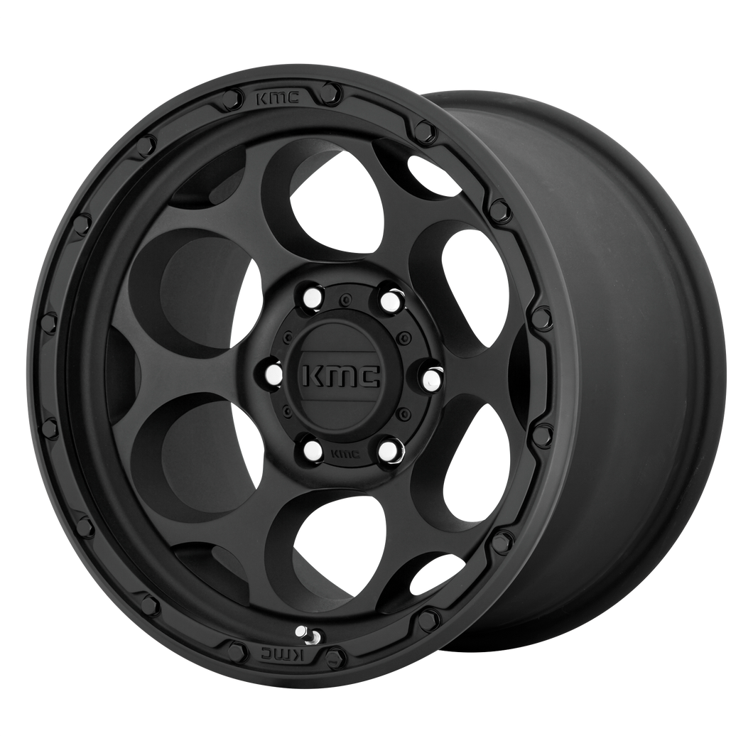 20x9  KMC Wheels KM541 Dirty Harry Textured Black 0  offset  106.25  hub