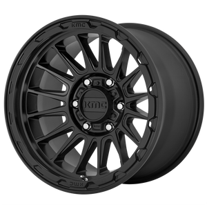 17x8.5  KMC Wheels KM542 Impact Satin Black 0  offset  71.5  hub