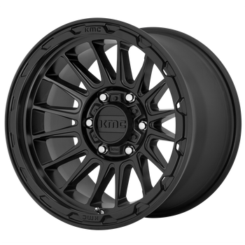 17x8.5  KMC Wheels KM542 Impact Satin Black 0  offset  71.5  hub