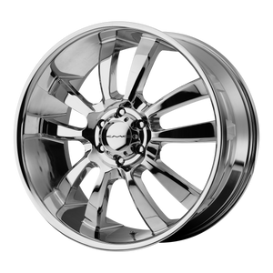 22x9  KMC Wheels KM673 Skitch Chrome 35  offset  100.5  hub