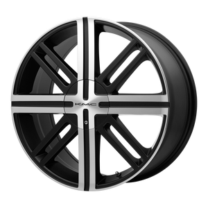 18x7  KMC Wheels KM675 Splice Satin Black With Machined Face 35  offset  72.6  hub