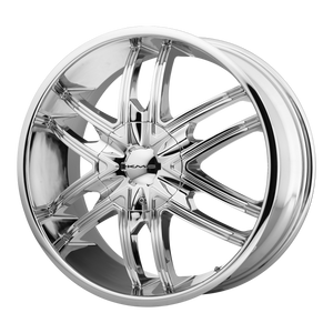 24x9.5  KMC Wheels KM678 Splinter Chrome 15  offset  74.1  hub