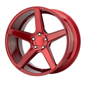 18x8  KMC Wheels KM685 District Candy Red 38  offset  66.56  hub