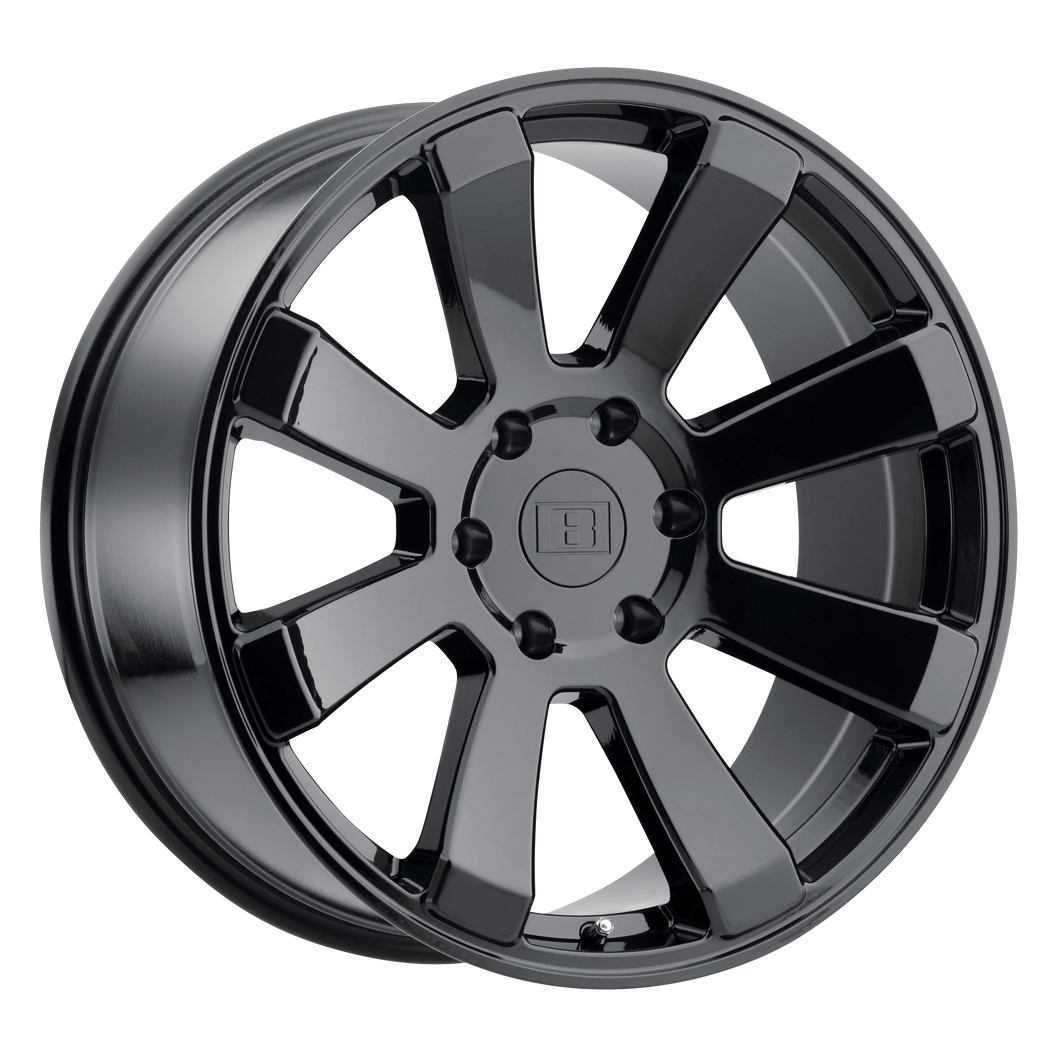 18x9  Level 8 Wheels Enforcer Gloss Black 0  offset  112.1  hub