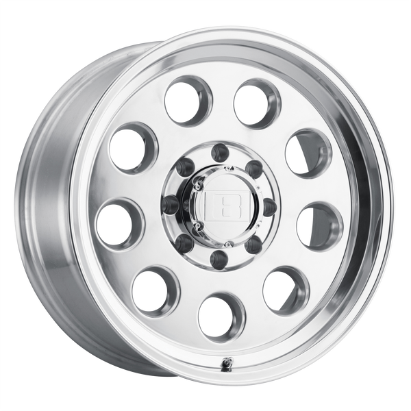 17x8.5  Level 8 Wheels Hauler Polished -6  offset  112.1  hub