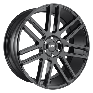 24x10 6x135 Niche Wheels M097 Elan Gloss Black 30 offset 87.1 hub