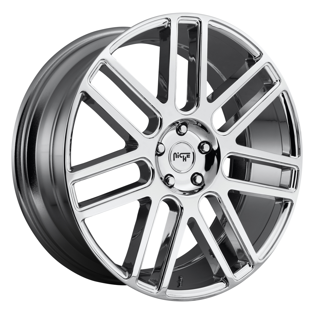 20x9 5x127 Niche Wheels M098 Elan Chrome Plated 35 offset 71.5 hub