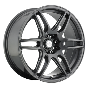 18x8 5x100/5x114.3 Niche Wheels M105 Nr6 Matte Gun Metal 40 offset 72.56 hub