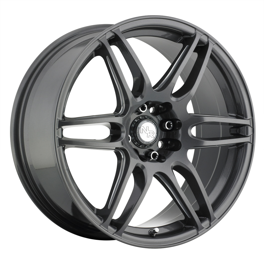 18x8 5x100/5x114.3 Niche Wheels M105 Nr6 Matte Gun Metal 40 offset 72.56 hub