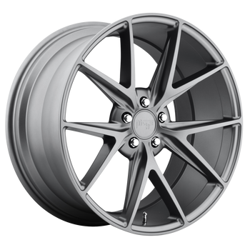 19x9.5 5x114.3 Niche Wheels M116 Misano Matte Gun Metal 35 offset 72.56 hub