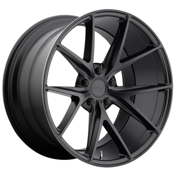 18x9.5 5x120 Niche Wheels M117 Misano Matte Black 40 offset 72.56 hub