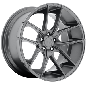 17x8 5x114.3 Niche Wheels M129 Targa Matte Gun Metal 40 offset 72.56 hub