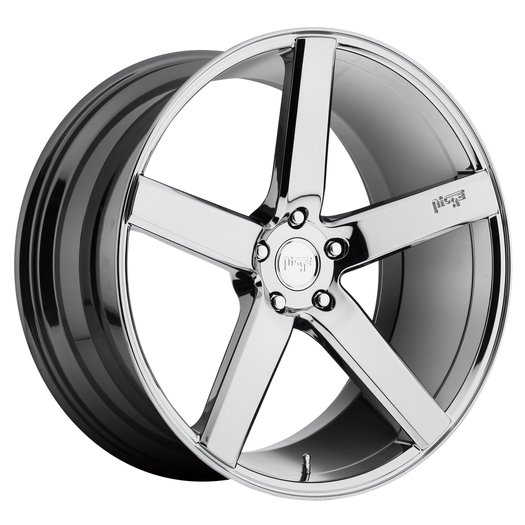 19x8.5 5x112 Niche Wheels M132 Milan Chrome Plated 42 offset 66.56 hub