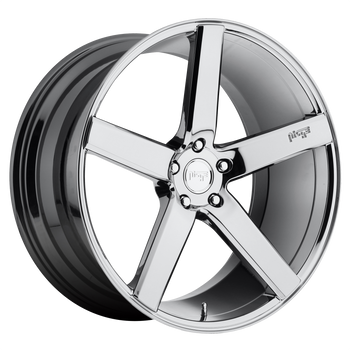 20x8.5 5x120 Niche Wheels M132 Milan Chrome Plated 35 offset 72.56 hub