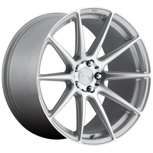 21x9 5x120 Niche Wheels M146 Essen Gloss Silver Machined 35 offset 72.56 hub