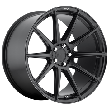 18x8 5x114.3 Niche Wheels M147 Essen Matte Black 40 offset 72.56 hub