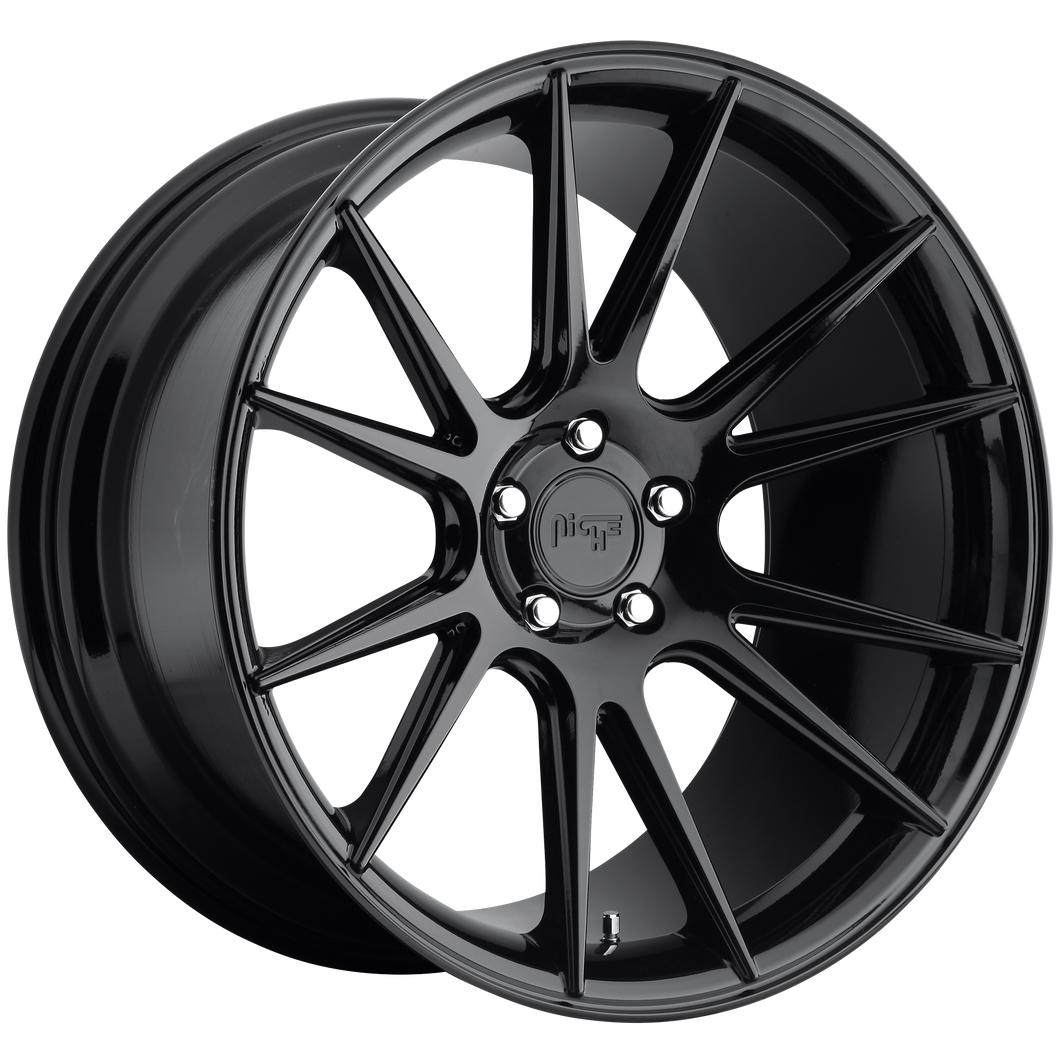 20x9 5x112 Niche Wheels M152 Vicenza Gloss Black 38 offset 66.56 hub