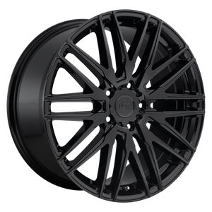 22x9 5x114.3 Niche Wheels M164 Anzio Gloss Black 38 offset 72.56 hub