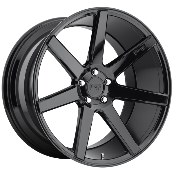 20x10.5 5x115 Niche Wheels M168 Verona Gloss Black 20 offset 71.5 hub