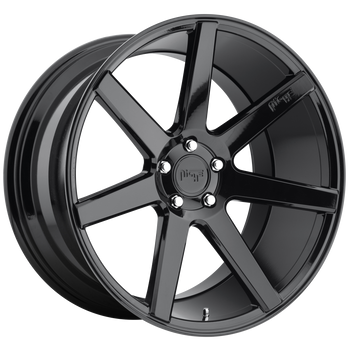 20x10.5 5x115 Niche Wheels M168 Verona Gloss Black 20 offset 71.5 hub