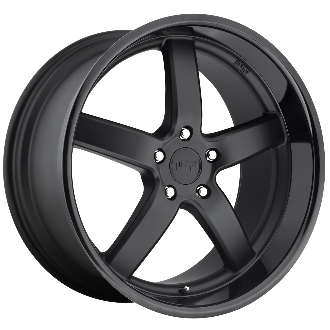 19x10 5x112 Niche Wheels M173 Pantano Matte Black 40 offset 66.56 hub