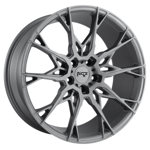 20x10 5x112 Niche Wheels M182 Staccato Matte Anthracite 40 offset 66.56 hub