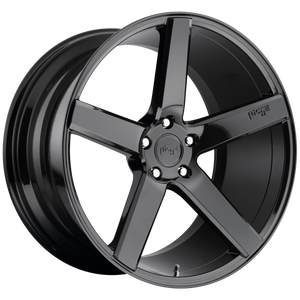 20x10 5x120 Niche Wheels M188 Milan Gloss Black 40 offset 72.56 hub