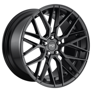 19x9.5 5x114.3 Niche Wheels M190 Gamma Matte Black 35 offset 72.56 hub