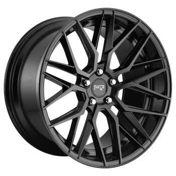 18x8 5x114.3 Niche Wheels M190 Gamma Matte Black 40 offset 72.56 hub